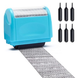 Roller Stamps for Identity Protection Kit, CoiTek Wide Roller Theft Stamp 6Pcs Refill Include, Security Privacy Stamp Protector for Anti-theft