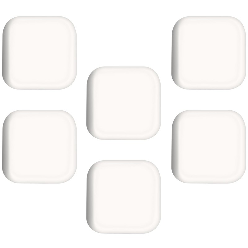Seimneire 6 Pcs Square Door Stoppers Wall Protectors, Self Adhesive