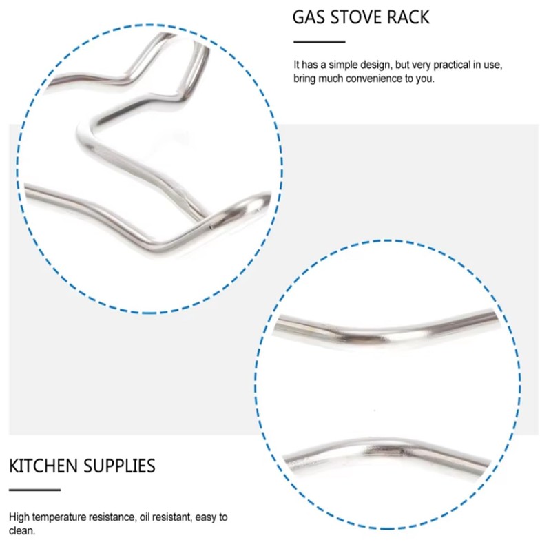 UtySty 2 Pack Gas Ring Reducer Flat Pot Wire Rack