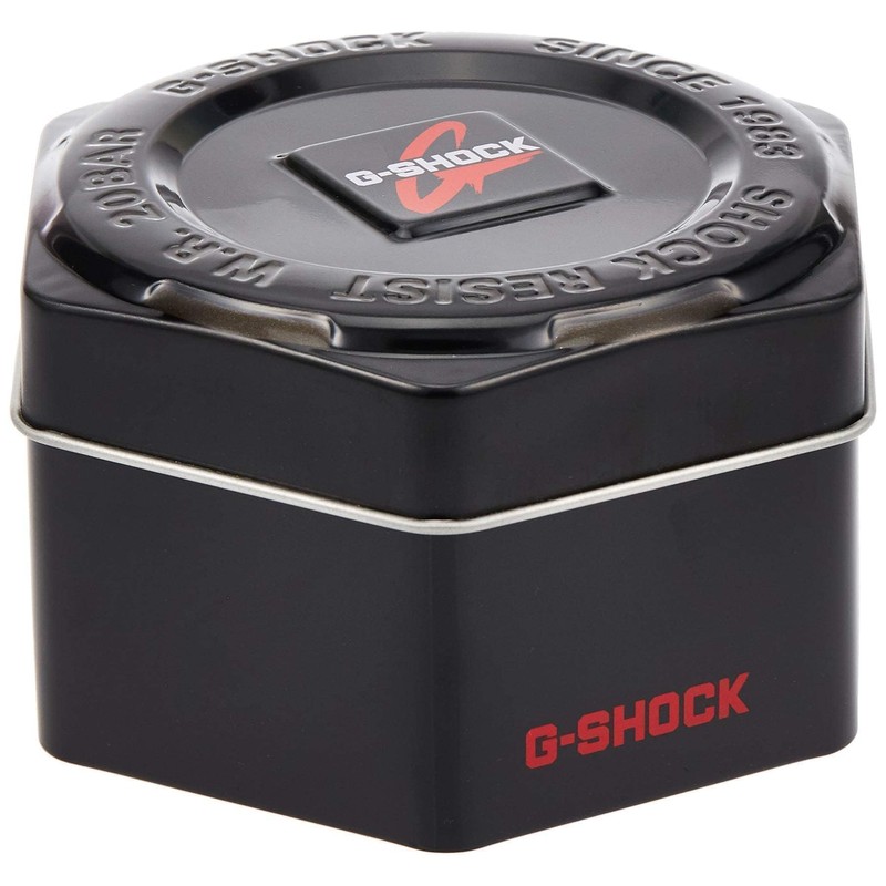G-SHOCK GA700-1A Mens Black/Red Analog/Digital Watch with Black Band
