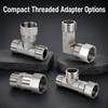 G1/2 Inch Stainless Steel Toilet Diverter Valve – Three-Way T-Valve