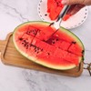 2-in-1 Watermelon Fork Slicer Fruit Cutter, Watermelon Slicer Cutter,Stainless Steel