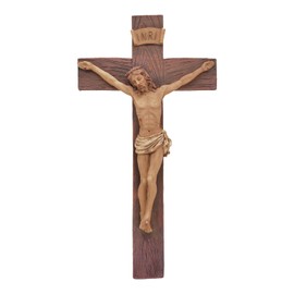 DurableDelights Jesus Crucifix Wall Cross-Catholic Wall Hanging Decoration, Perfect for Collection, Home Decor, or Gift Giving,9.65" H.