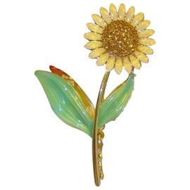 Women's SunFlower Hair Clips, Elegant NonSlip Hair Clips Fashion Flower Shaped Claw Clips, Nonslip Large Claw Hair Clamps Sunflower Style Hair Clips Accessories Long Thick Thin Curly Hair Gift for Girls