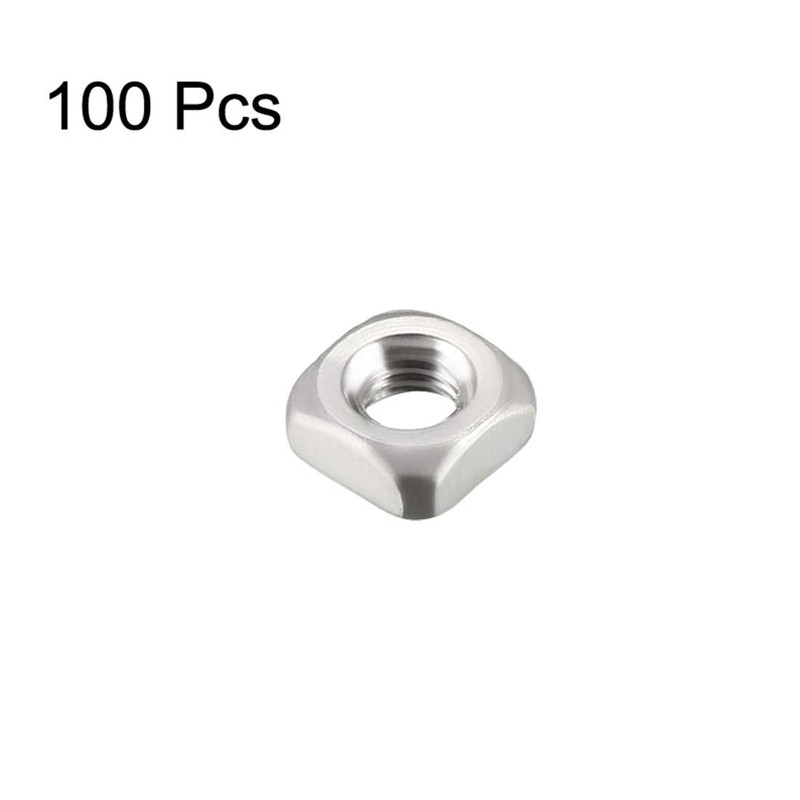 sourcing map M3 Square Nuts, 304 Stainless Steel Metric Coarse