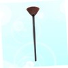 Gatuida Single Fan Makeup Brush with Black Wooden Handle and