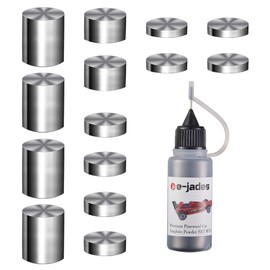 Pinewood Weights Car Kit-Derby Car Tungsten Weights 3.25OZ 14 Pieces 4 Sizes&0.5OZ Graphite Powder Lubricant- Cylindrical Weights-Graphite Lubricant for Derby car Pine Derby Car Wheels Axles Speed