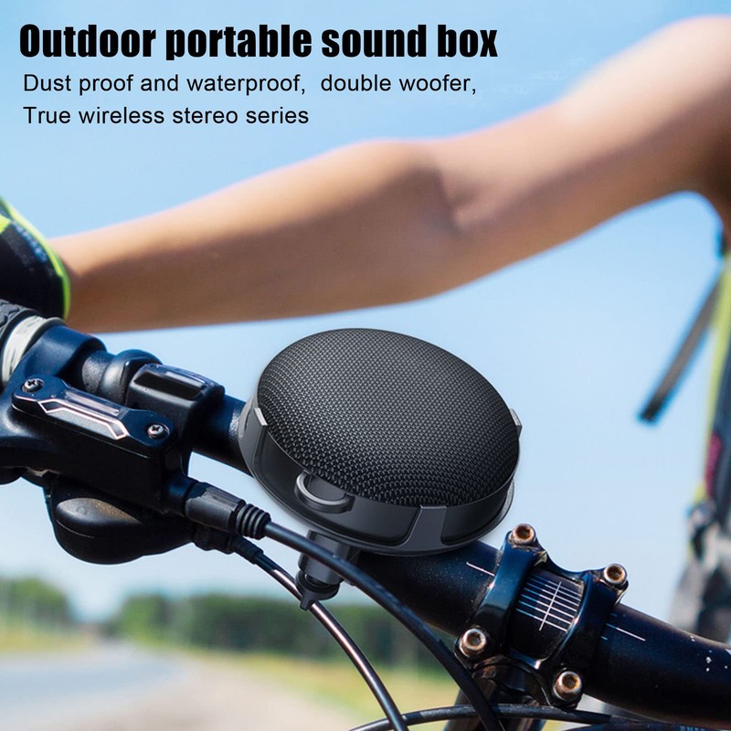 Jectse Bike Speaker, IP67 Waterproof Portable Speaker with Cycling Mount,