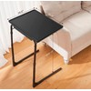 Totnz TV Tray Table, Folding TV Dinner Table Comfortable Folding