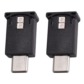 LIANHATA USB Type-C LED Light, For Car Use, 2-Pack, 8 Colors, Ambient Light, Auto Lighting, Dimming, Memory Function, Light Sensor, Mini Light, RGB, USB Powered, Compact, Lightweight, Easy