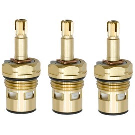 EATAKWARD 994053-0070A Bath Kitchen Faucet Replacement Valve Cartridge 3 Packs, 4Z-24H Hot and Cold Brass Replacement Stem, for American Standard Faucets