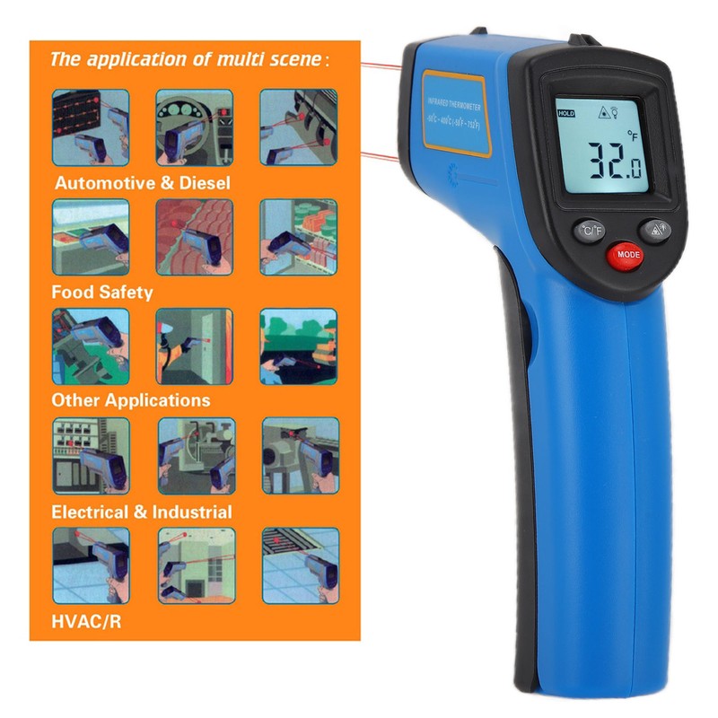 GM321 Infrared Thermometer LCD Digital Hight Accuracy Non Contact Industrial