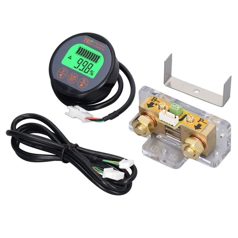 Battery Monitor Waterproof Reverse Connection Protection Battery Voltage Indicator 100V