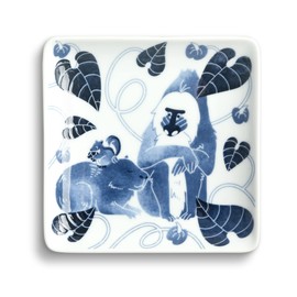 natural69 Dyed Old Hasami Square Plate S Mandrill