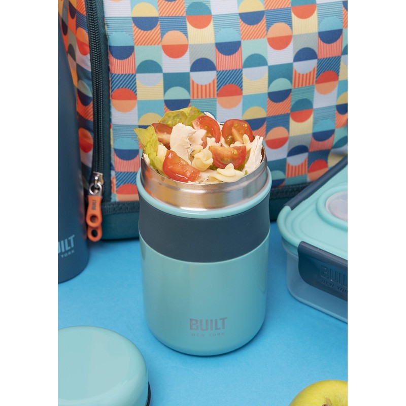 BUILT Double Wall Vacuum Insulated Food Flask for Hot and