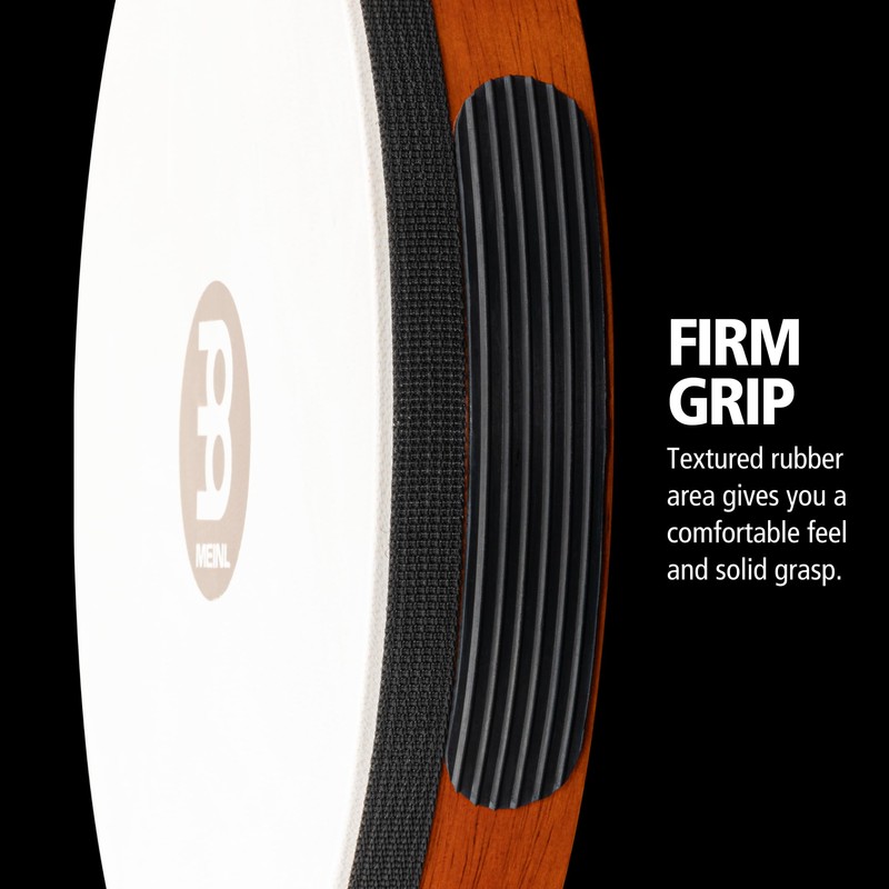 Meinl TAH1AB Headed Wood Tambourines with Steel Jingles, Brown, 2.0