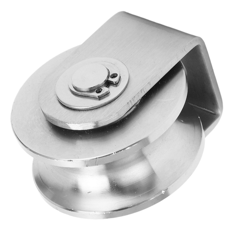 U Type Groove Wheel Stainless Steel Track Pulley for Sliding