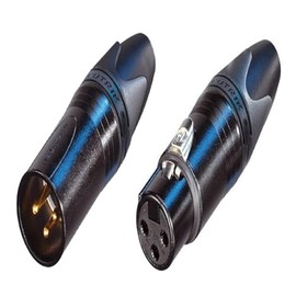 (1 Each) NEUTRIK NC3MXX-B 3-Pin XLRM & NC3FXX-B 3-PIN XLRF Cable Mount-Black