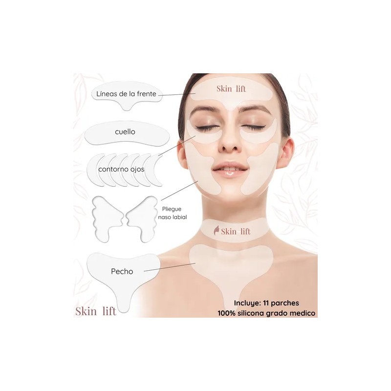 Parches Antiedad de Silicona Skin Lift Reutilizables Da y Noche