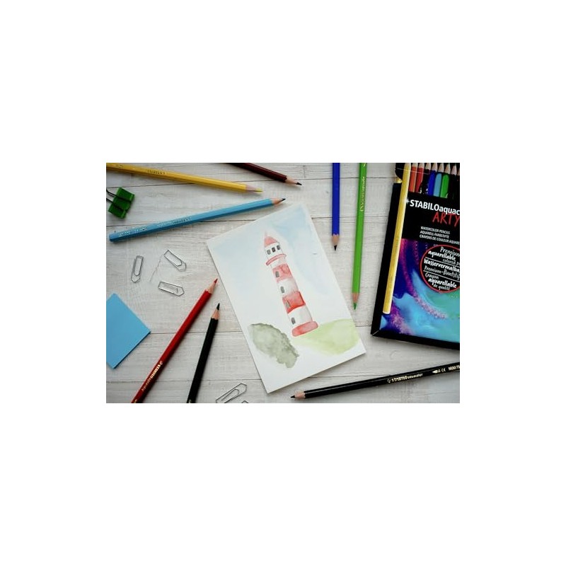 STABILO aquacolor ARTY - Estuche con 24 colores