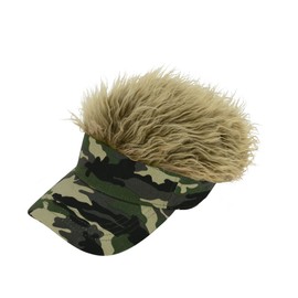 Light B-9 Men's Faux Hair Visors