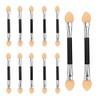 Eyeshadow Brush, 12 Pieces Pin Swan Neck, Sponge Eyeshadow Applicator,