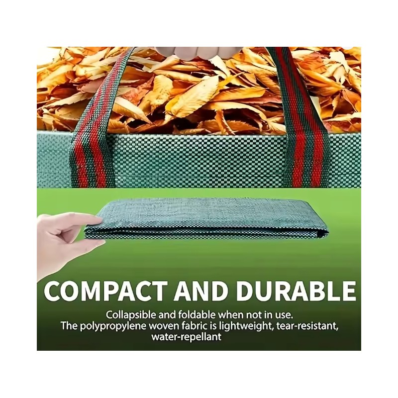 Reusable Garden Waste Bag for Yard Cleanup – Heavy-Duty PP