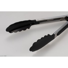 Takagi Workmando 66 Nylon All Purpose Tongs with Stopper, Black, 11.8 inches (300 mm)