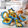 Sandwich Cutter Prevent Slip Rust Proof Cartoon Bread Press Mold
