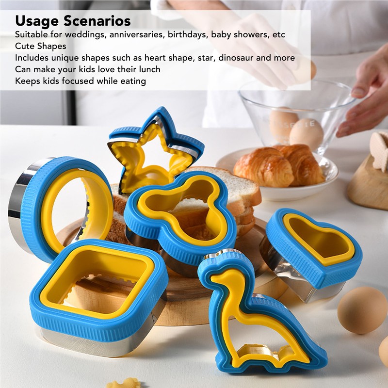 Sandwich Cutter Prevent Slip Rust Proof Cartoon Bread Press Mold