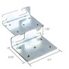 BedClaw Angled Retro-Hook Plates, Set of 2 with Hardware