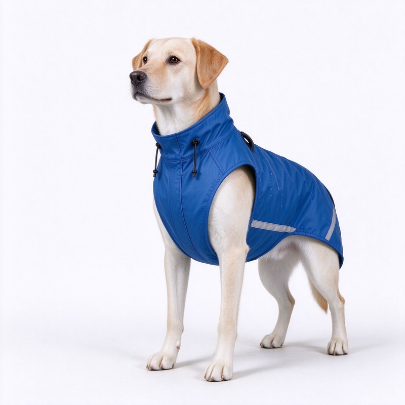 Dog Raincoat for Rainy Walks – Waterproof Polyester Jacket with