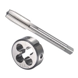 CoCud Tap and Die Set, M11 x 1.5 Thread, Metric High-Speed Steel Machine Screw Tap & Round Die Tool Kit - (Applications: for Threading Tapping Repairing), 1-Set