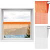 Arsvita Orange String Curtain Bistro Curtain 150 x 60 cm