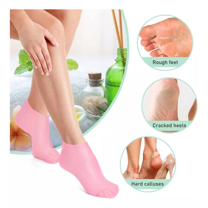 Universo en Linea Calcetines Silicona Alivia Dolores Calceta Gel Hidratante