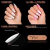 By Vixi 500 Long Square Nails with Preparation File, 10