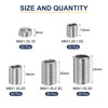 sourcing map 100pcs Wire Thread Insert Kit M6 x 1