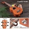 CAHAYA Concert Ukulele 23 Inch Ukulele Kit Beginner Starter with