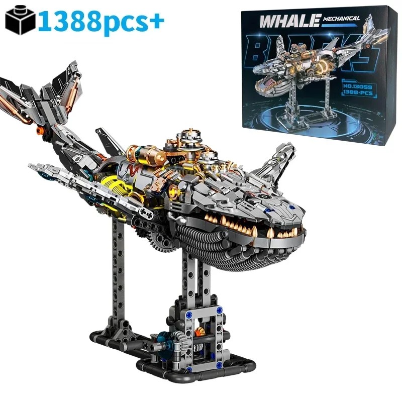 Mechanical Sea Animal Building Blocks for DIY Construction – Motorized