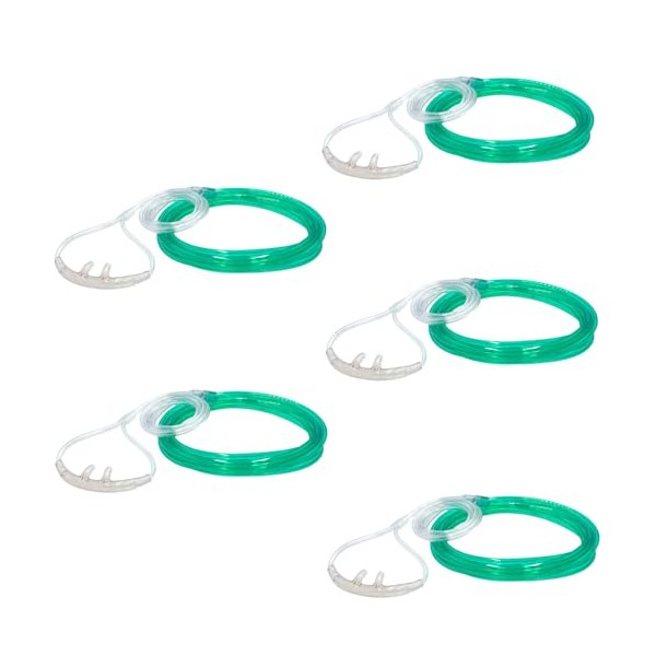 JWYN JWYN 5pk 4Ft Adult Oxygen Nasal Cannula, High Flow,