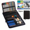 54-Piece Drawing and Sketching Kit for Artists – Complete Pencil
