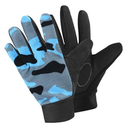 Accmor Kids Cycling Gloves - Breathable Non-Slip Full Finger Gloves for Child Cycling, Climbing, Riding, Biking, Outdoor Sports (4-10 Years Boys & Girls)