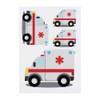 4 x 'Ambulance Toy' Temporary Tattoos - Water Resistant, Skin-Safe,