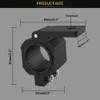 Audak 1 Pair Aluminum Mounting Bracket Kit Tube Clamp for