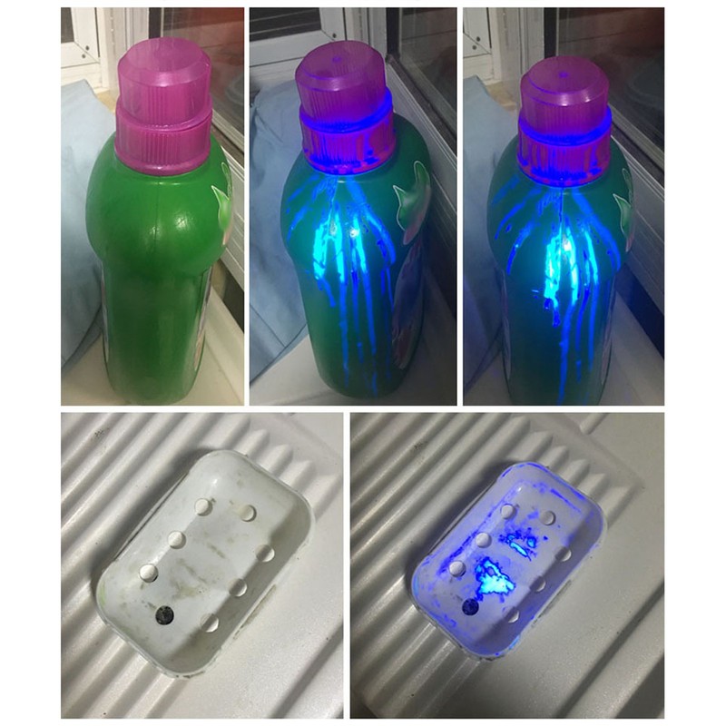 Jade Flashlight Torch Stainless Steel 3 Light Sources Super Bright