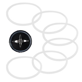Juicer Rubber Seal, 3/6Pcs White Rubber Sealing Gasket Replacement Parts Fit for Magic Blender 250W Model, Flat or Cross, Juicer Blender Replacement Seals for Home Kitchen(6PCS)