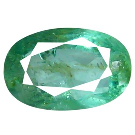 0.52 ct Oval Cut (6 x 4 mm) Green 100% Natural (Un-Heated) Emerald Natural Loose Gemstone