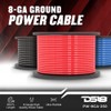 DS18 PW-8GA-250BK 8 Gauge Wire Ultra Flex CCA Power Ground