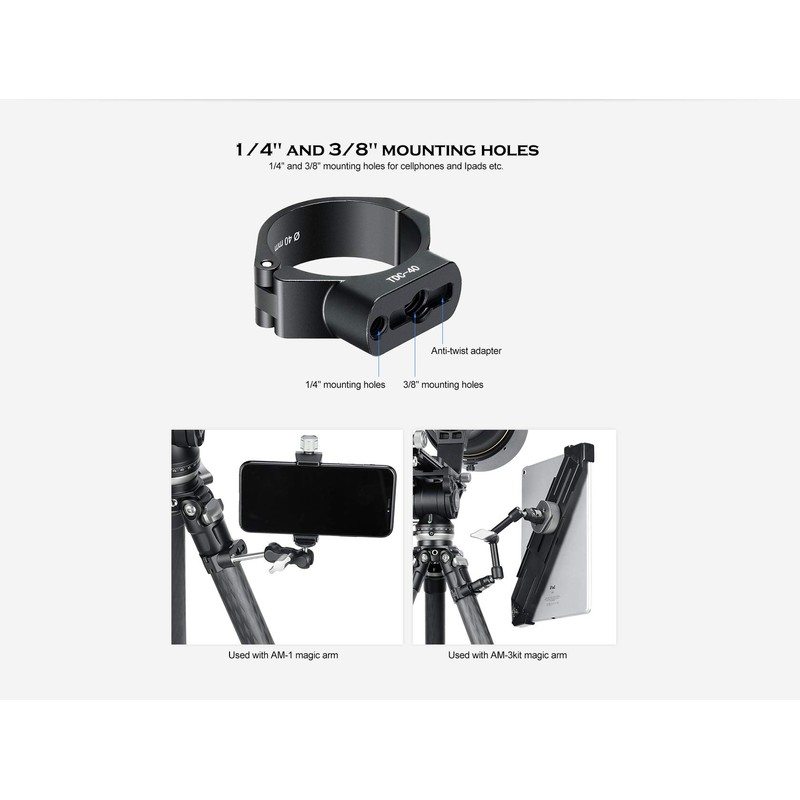 LEOFOTO TDC-32 Tripod Leg Clamp 32 mm + CF-9 Thread