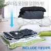 롤팩 (Company) Fabric Include Air Channel Duvet Compression Bag Medium Wide 2 Pieces